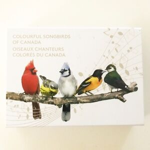 NWOT Royal Canadian Mint "Colourful Songbirds of Canada" Musical Coin Set